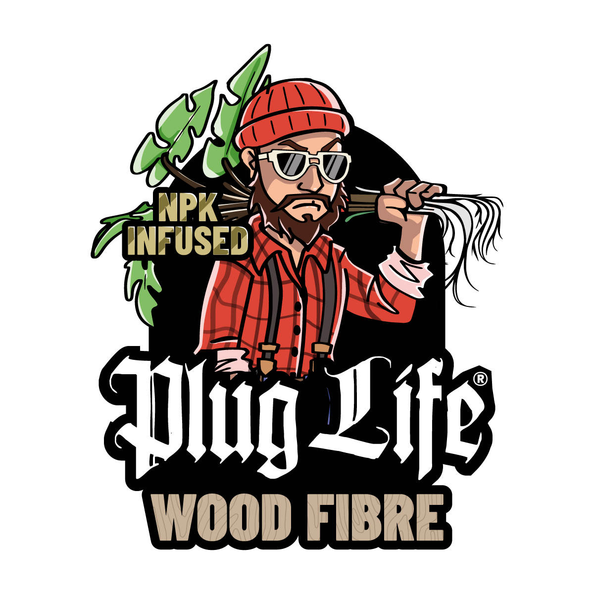 plug life wood fibre npk infused